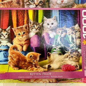 FIRM PRICE!  Eurographics Kitty Pride Puzzle 1,000 Pc.